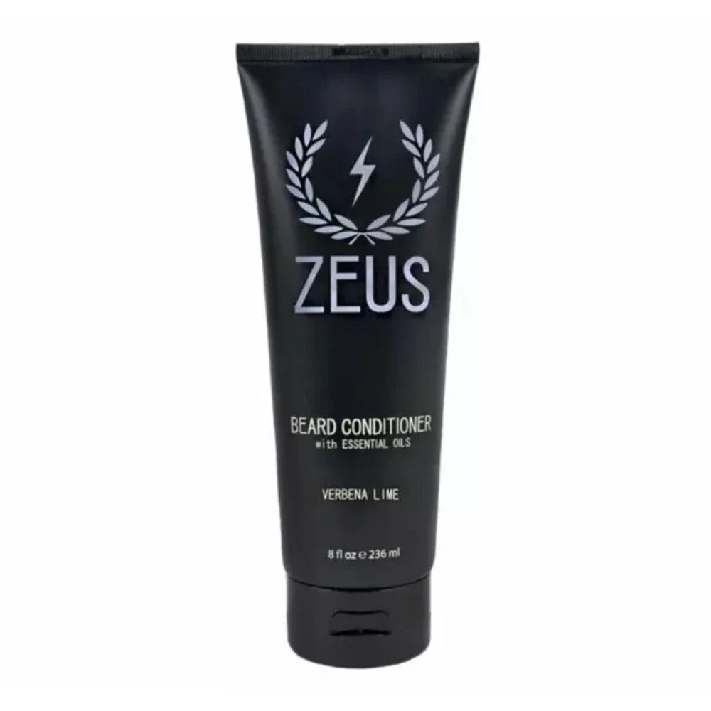 Zeus Beard Conditioner Verbena Lime 8 fl oz Softens Tames Calming Sooths Natural